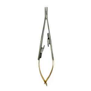 PORTA AGUJAS CASTROVIEJO TUNGSTENO 14CM